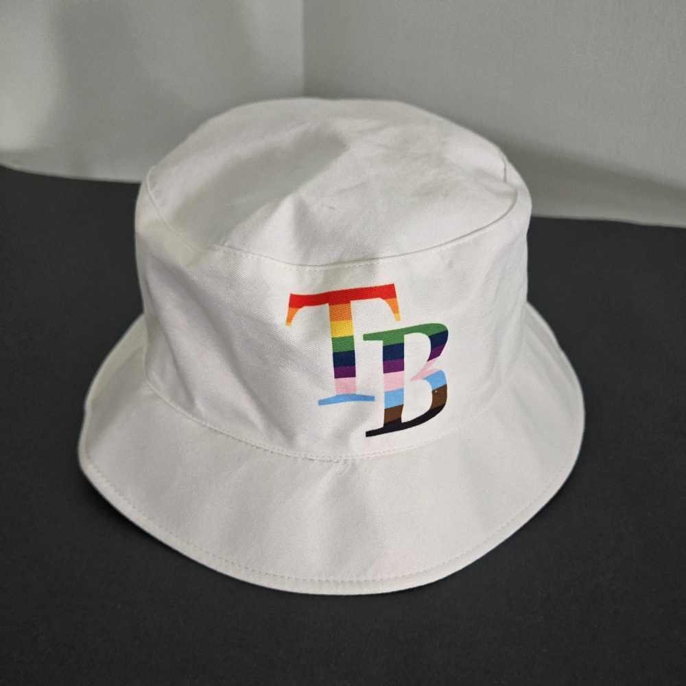 White TB Logo Bucket Hat